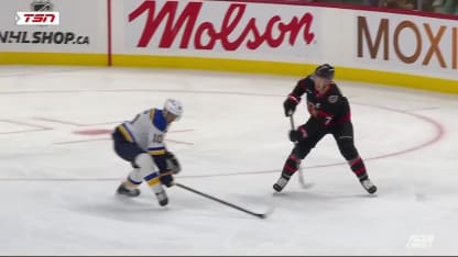 STL@OTT: Tkachuk marque un but en A.N. contre Joel Hofer