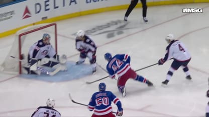 CBJ@NYR: Gavrikov scores goal against Elvis Merzlikins