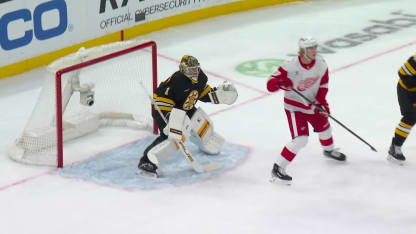 DET@BOS: Swayman with a great save against Andrew Copp