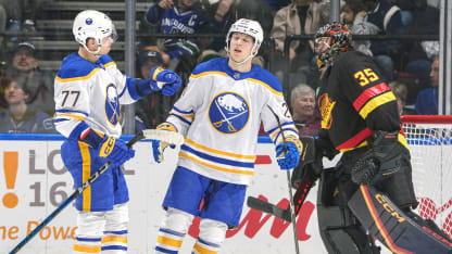 Buffalo Sabres Vancouver Canucks game recap January 21