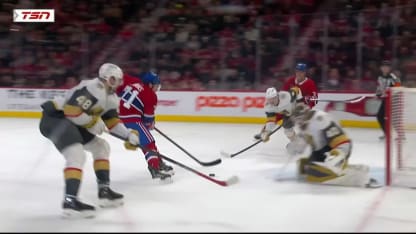 VGK@MTL: Evans scores goal against Akira Schmid
