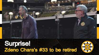Zdeno Chara's #33 to be retired