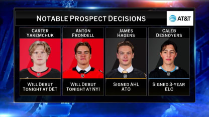 NHL Now on James Hagens, Carter Yakemchuk, and more