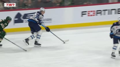 WPG@MIN: Stanley scores goal against Jesper Wallstedt