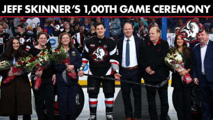 Jeff Skinner's 1,000th Game Ceremony