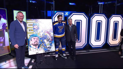St Louis Blues Justin Faulk 1000 NHL games