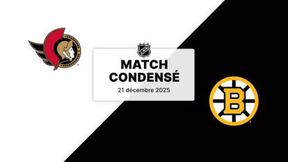 Match condensé : Senators @ Bruins 
21/12/2025