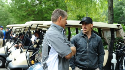 Marchand_Brad_9-14-15GolfTournament_wRayBourque_Credit Steve Babineau-Boston Bruins