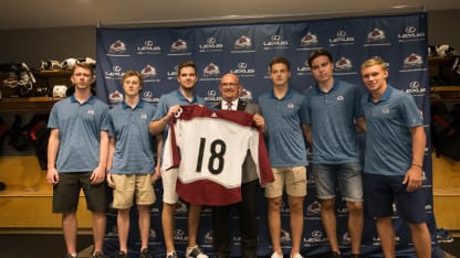 Alan Hepple 2018 NHL Draft Class Prospects Press conference media photo June 28