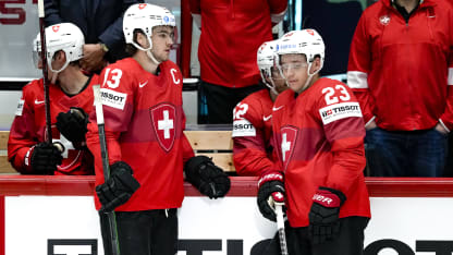 Schweizer Nachwuchs praesentiert sich mit NHL-Stars in ihren Reihen