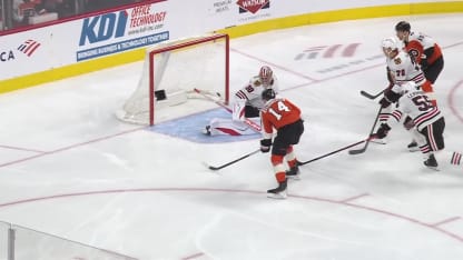 Couturier chips in a pass 