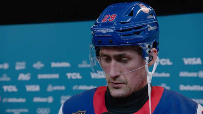 Brock Nelson's post-game interview vs. Team Latvia