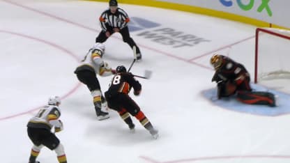Carrier slips puck in