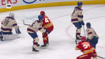 CGY@EDM: Weegar scores goal against Connor Ingram