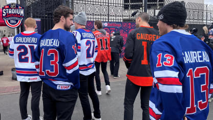 Red Wings Stadium Series Gaudreau jerseys