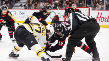 Boston Bruins Ottawa Senators game recap January 18