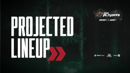 Minnesota Wild Projected Lineup