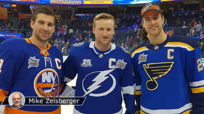 Tavares Stamkos Pietrangelo Zizing Em Up with badge