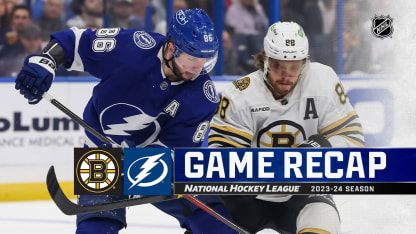 Boston Bruins Tampa Bay Lightning game recap March 27