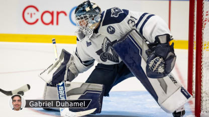 Coupe Memorial Oceanic Rimouski gardien Mathis Langevin