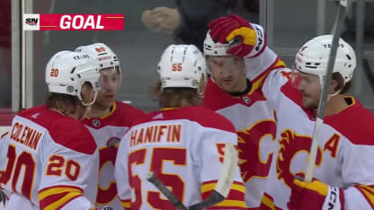 CGY@NJD: Backlund scores goal against Vitek Vanecek