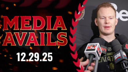 Brady Tkachuk Pregame Media vs CBJ