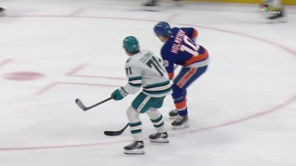 SJS@NYI: Celebrini scores goal against Ilya Sorokin