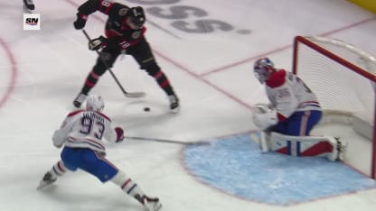 MTL@OTT: Stutzle scores goal against Samuel Montembeault