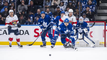 William Nylander #88 of the Toronto Maple Leafs skates against the Florida Panthers during the second period at Scotiabank Arena on April 1, 2024 in Toronto, Ontario, Canada. (Photo by Mark Blinch/NHLI via Getty Images)