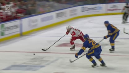 DET@BUF: Larkin scores goal against Eric Comrie