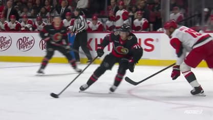 CAR@OTT: Tkachuk marque un but contre Frederik Andersen