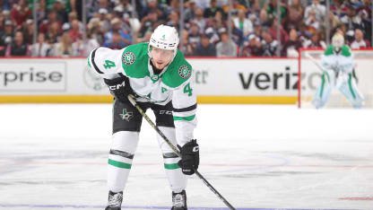DENVER, COLORADO - MAY 17: Miro Heiskanen #4 of the Dallas Stars skates against the Colorado Avalanche in Game Six of the Second Round of the 2024 Stanley Cup Playoffs at Ball Arena on May 17, 2024 in Denver, Colorado.