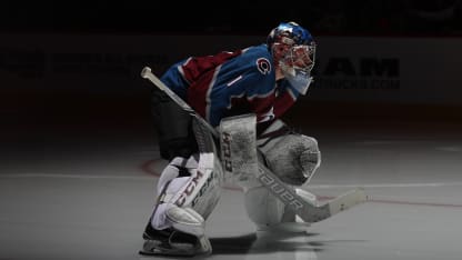 Semyon Varlamov Pregame Warmup Colorado Avalanche Montreal Canadiens 021418