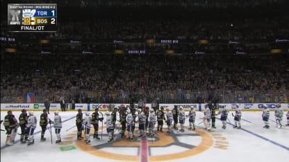 Maple Leafs, Bruins shake hands