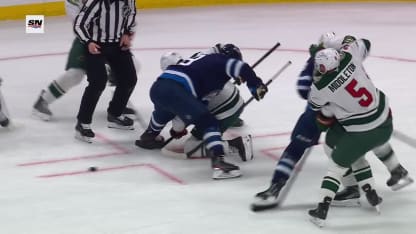 MIN@WPG: Scheifele scores goal against Jesper Wallstedt