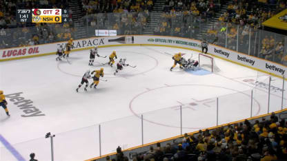 OTT@NSH: Reimer with a great save against Cole Smith