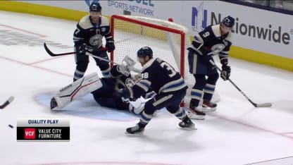 NYR@CBJ: Tarasov with a great save against Chris Kreider