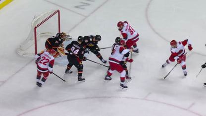 CAR@CGY: Svechnikov scores goal against Dustin Wolf