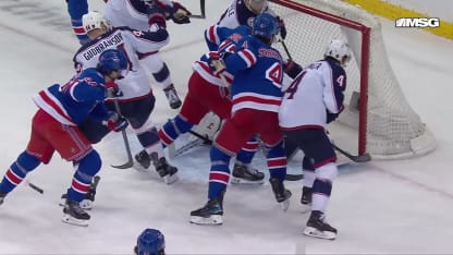 CBJ@NYR: Borgen scores goal against Elvis Merzlikins