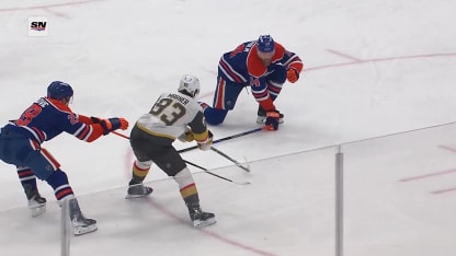 VGK@EDM: Sissons marque un but contre Connor Ingram