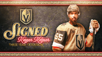 Vegas Golden Knights Sign Forward Keegan Kolesar to Three-Year Contract Extension