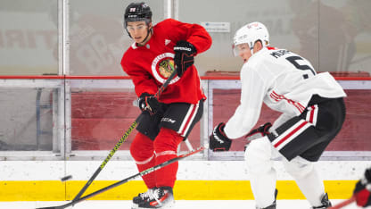 BLOG: Bedard, Reichel Shine in First Scrimmage 