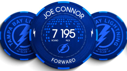 Lightning select F Joe Connor with the 195th overall pick in the 2024 NHL Draft