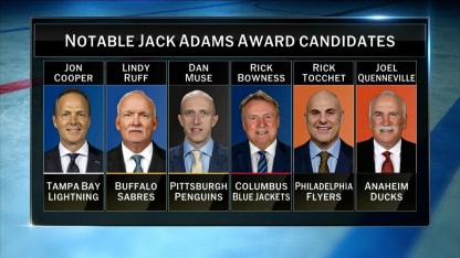First Shift: Jack Adams Award candidates