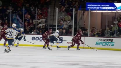 Alexander Kerfoot with a Goal vs. St. Louis Blues
