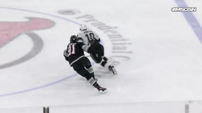 LAK@NJD: Meier scores empty-net goal