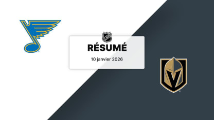 STL vs VGK | Résumé | 10/01/2026