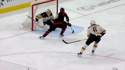 BOS@CAR: Aho scores SHG against 
Joonas Korpisalo