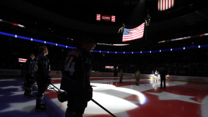 Army Rappel Masters Military Appreciation Night National Anthem American Flag
