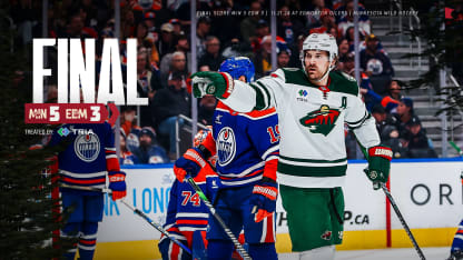 Minnesota Wild Edmonton Oilers game recap November 21